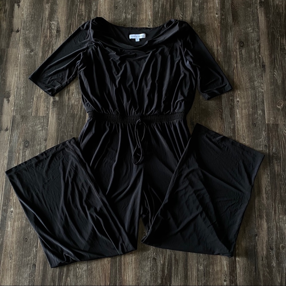 EMMA & MICHELE Dressy Black Jumpsuit